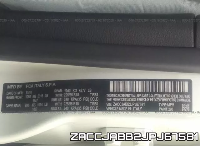 ZACCJABB2JPJ67581 фото 10