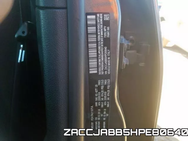 ZACCJABB5HPE80640 фото 2