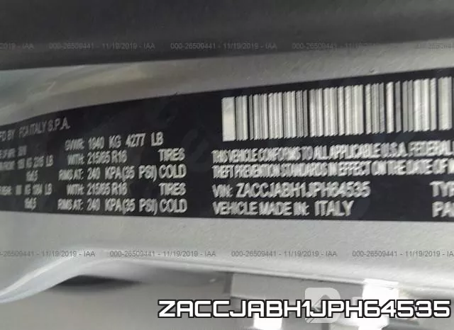 ZACCJABH1JPH64535 фото 10