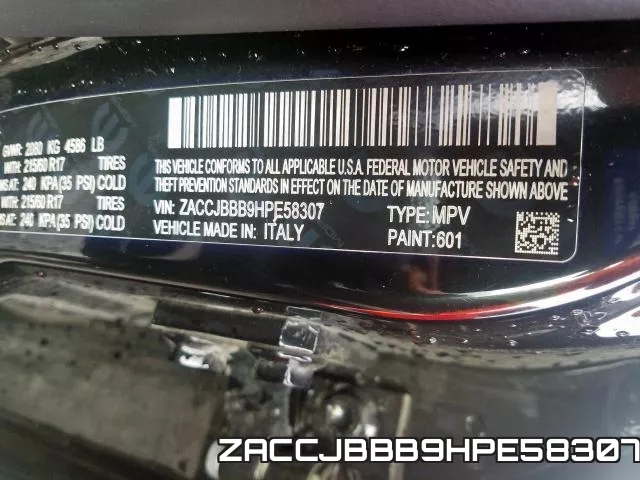 ZACCJBBB9HPE58307 фото 2