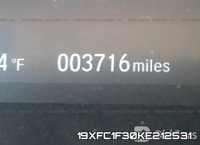 19XFC1F30KE212531 фото 8