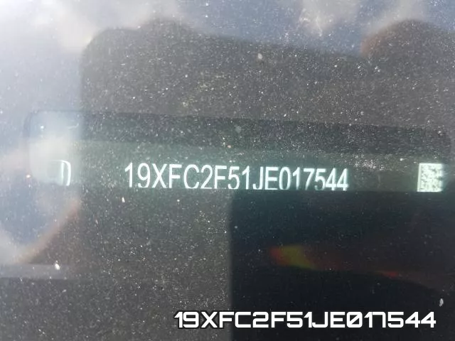 19XFC2F51JE017544 фото 2