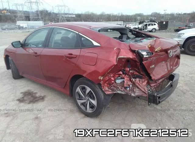 19XFC2F67KE212512 фото 4
