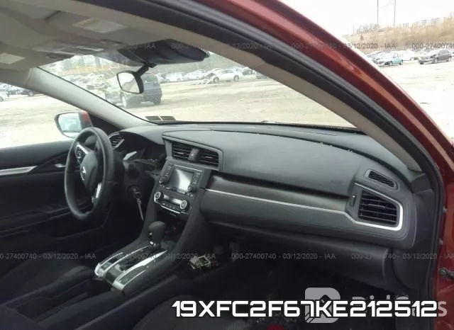 19XFC2F67KE212512 фото 6