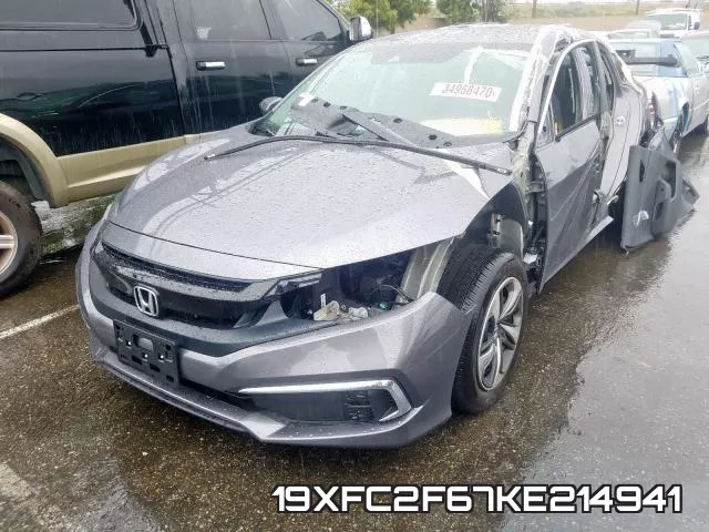 19XFC2F67KE214941 фото 3