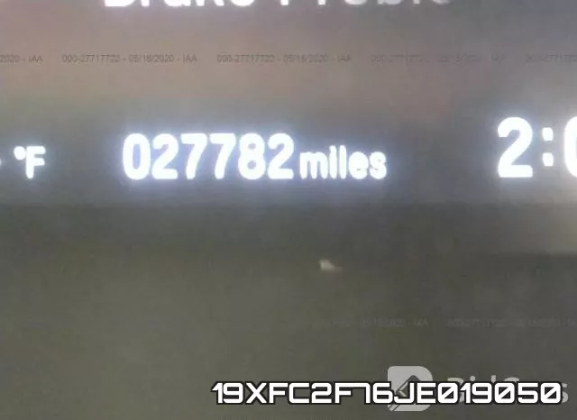 19XFC2F76JE019050 фото 8