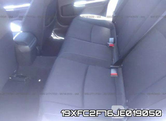 19XFC2F76JE019050 фото 9