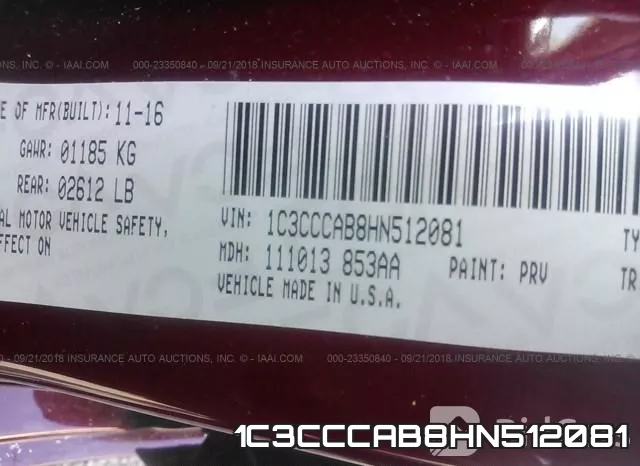 1C3CCCAB8HN512081 фото 10