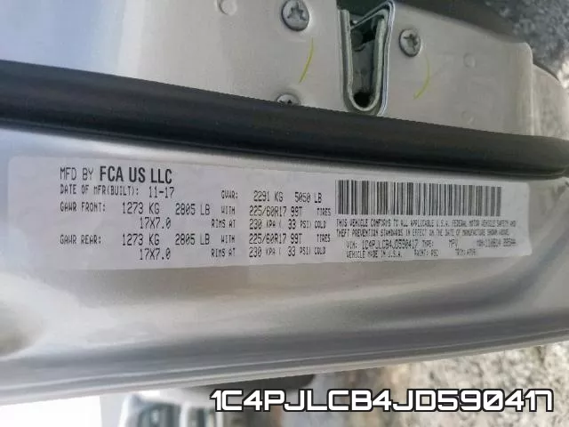 1C4PJLCB4JD590417 фото 2