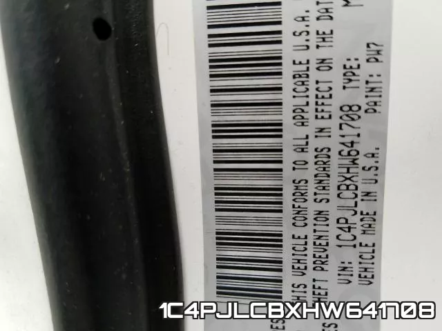 1C4PJLCBXHW641708 фото 2