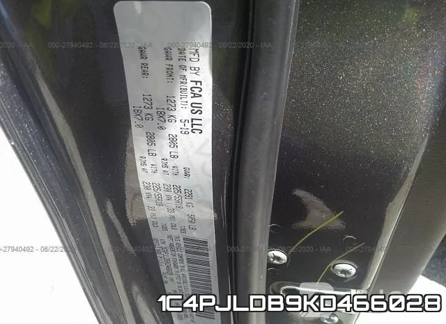 1C4PJLDB9KD466028 фото 10