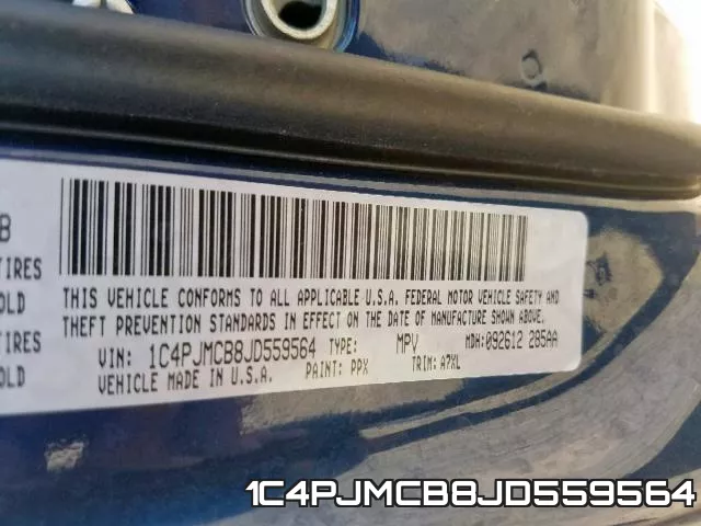 1C4PJMCB8JD559564 фото 2