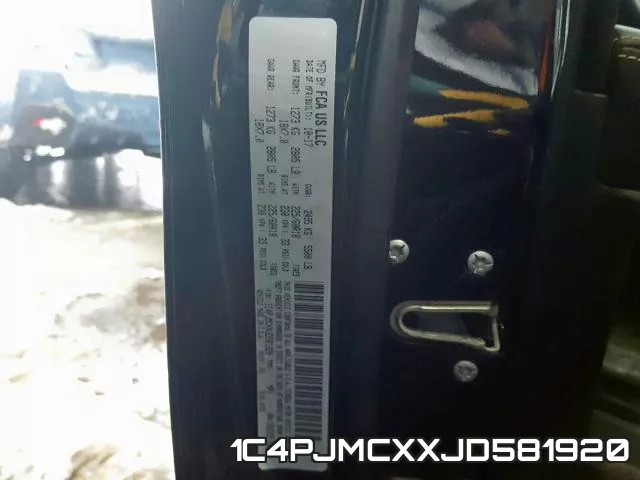 1C4PJMCXXJD581920 фото 2