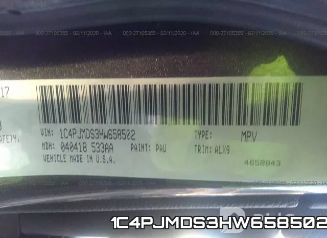 1C4PJMDS3HW658502 фото 10