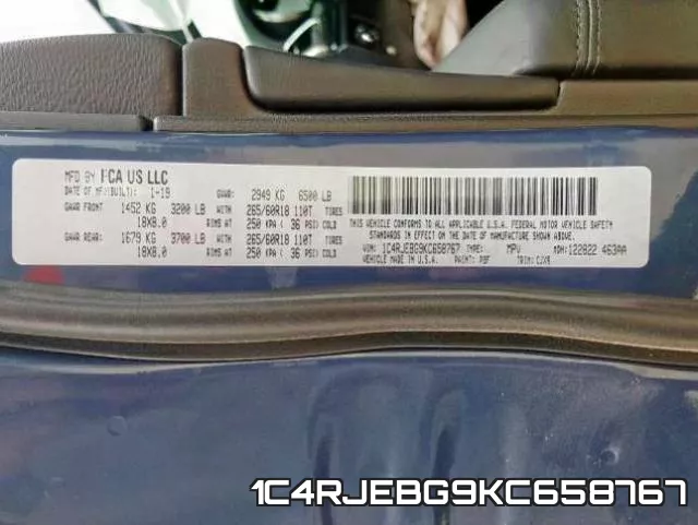 1C4RJEBG9KC658767 фото 2