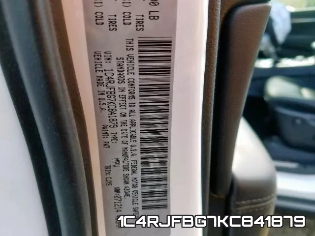 1C4RJFBG7KC841879 фото 2