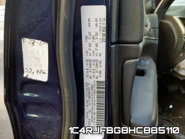 1C4RJFBG8HC885110 фото 2
