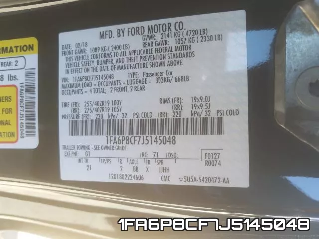 1FA6P8CF7J5145048 фото 2