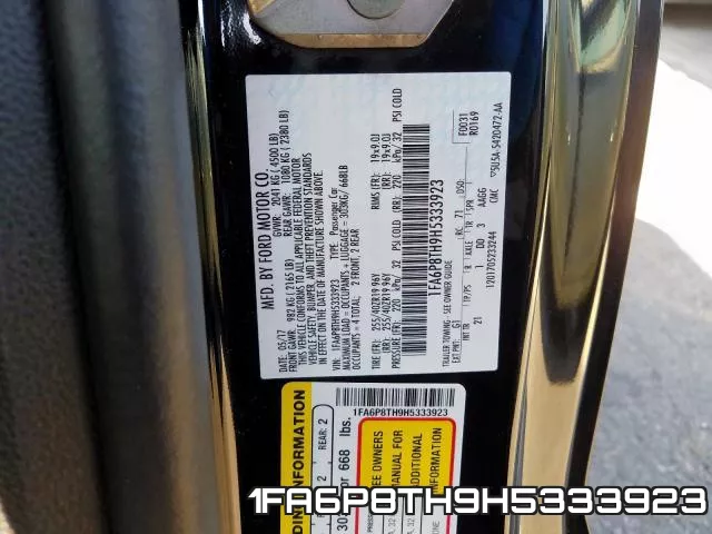 1FA6P8TH9H5333923 фото 2