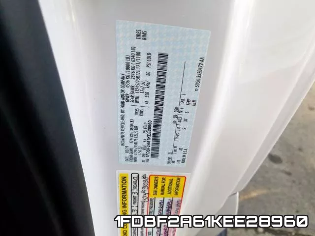 1FDBF2A61KEE28960 фото 2