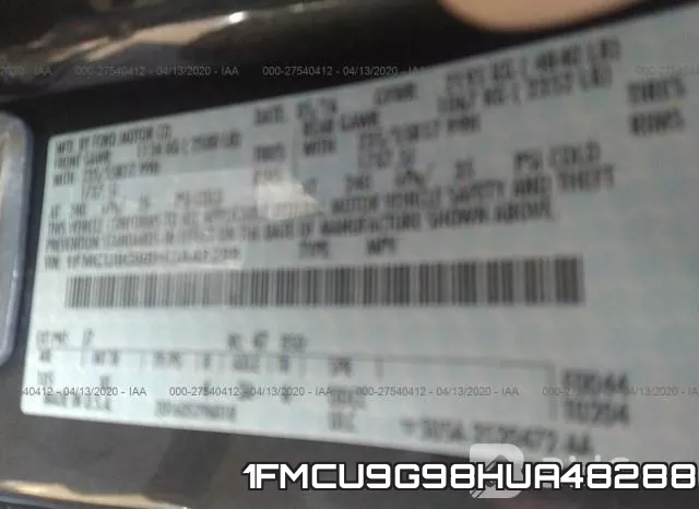 1FMCU9G98HUA48288 фото 10