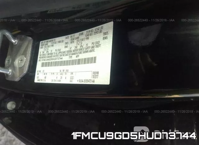 1FMCU9GD5HUD73744 фото 10