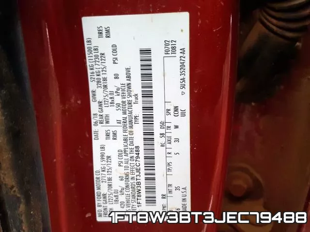 1FT8W3BT3JEC79488 фото 2