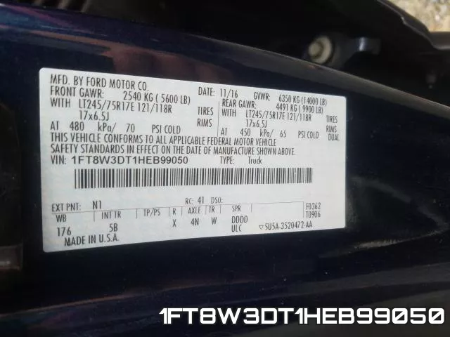 1FT8W3DT1HEB99050 фото 2