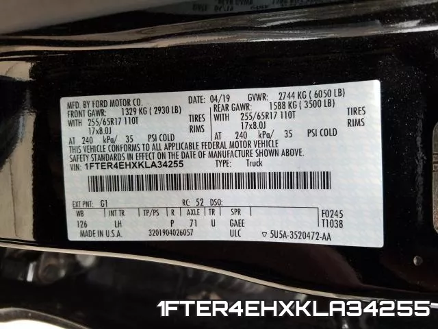 1FTER4EHXKLA34255 фото 2