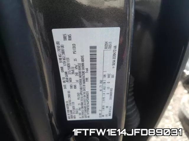 1FTFW1E14JFD89031 фото 2