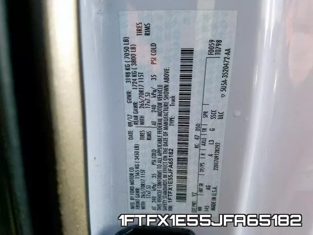1FTFX1E55JFA65182 фото 2