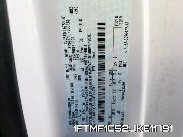 1FTMF1C52JKE11791 фото 2