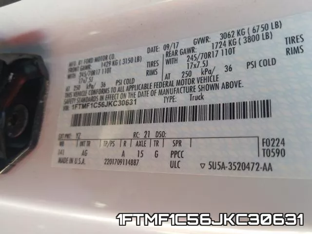 1FTMF1C56JKC30631 фото 2