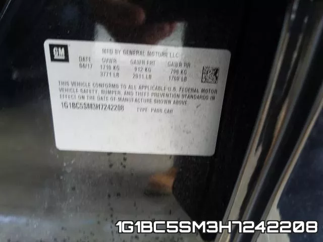 1G1BC5SM3H7242208 фото 2
