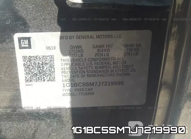1G1BC5SM7J7219990 фото 10