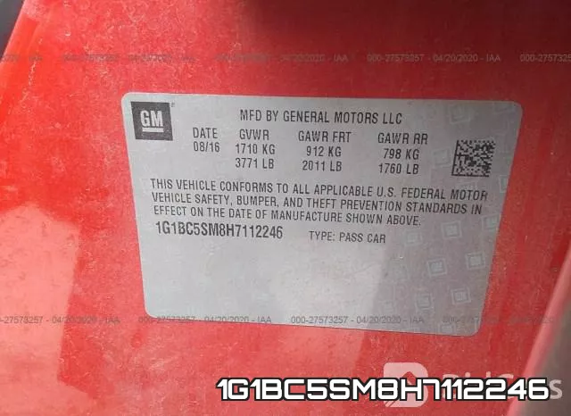 1G1BC5SM8H7112246 фото 10