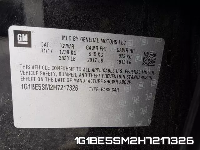 1G1BE5SM2H7217326 фото 2