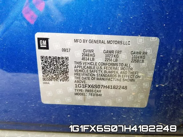 1G1FX6S07H4182248 фото 2