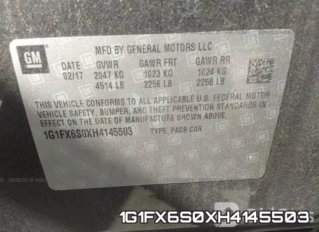 1G1FX6S0XH4145503 фото 10
