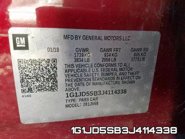 1G1JD5SB3J4114338 фото 2