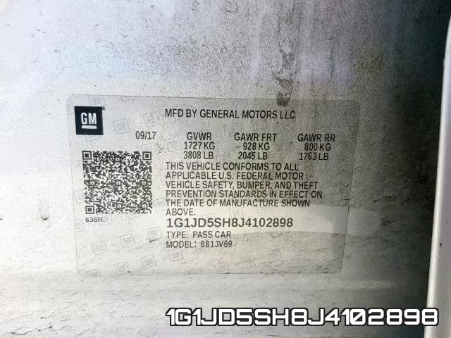 1G1JD5SH8J4102898 фото 2