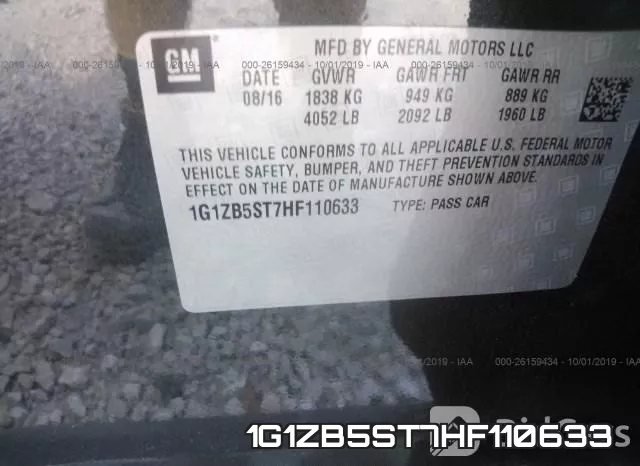 1G1ZB5ST7HF110633 фото 10