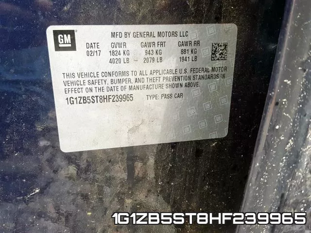 1G1ZB5ST8HF239965 фото 2