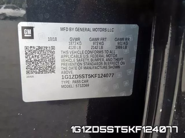 1G1ZD5ST5KF124077 фото 2