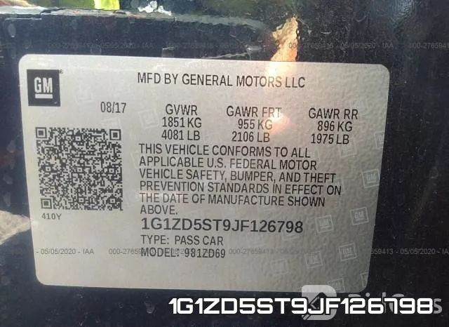 1G1ZD5ST9JF126798 фото 10