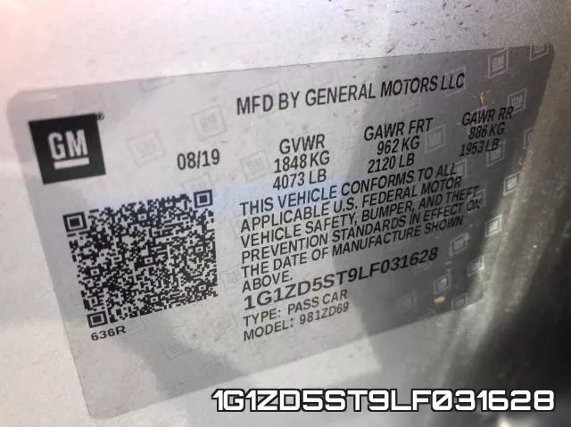 1G1ZD5ST9LF031628 фото 2
