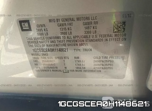 1GCGSCEA0H1148621 фото 10