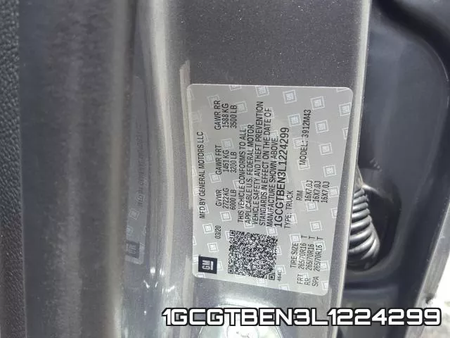 1GCGTBEN3L1224299 фото 2