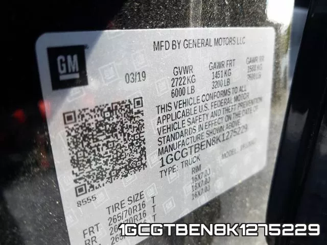 1GCGTBEN8K1275229 фото 2