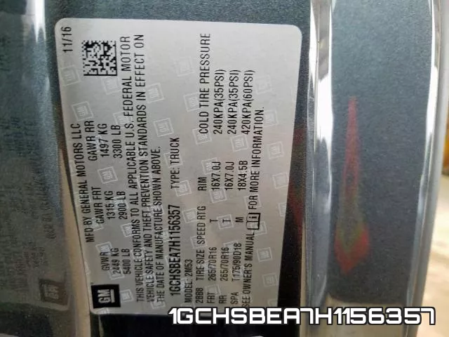 1GCHSBEA7H1156357 фото 2